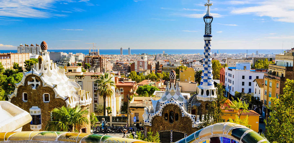 Vue de Barcelone depuis le Parc Güell.