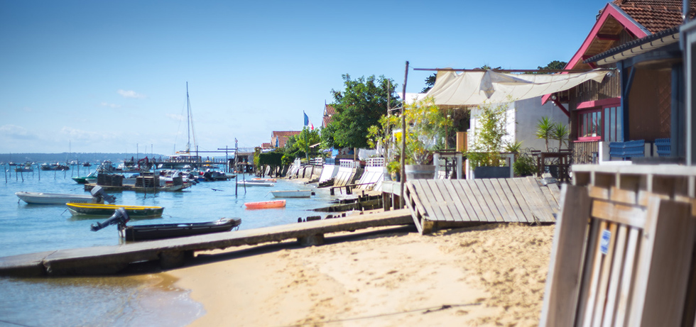 Plage sur le bassin d'Arcachon © David Remazeilles (Gironde Tourisme)