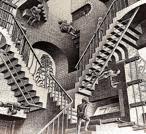M-C-Escher-relativite-1953